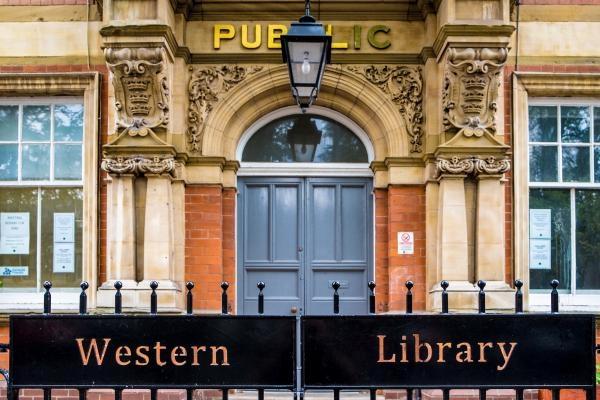 Outside of Western Library